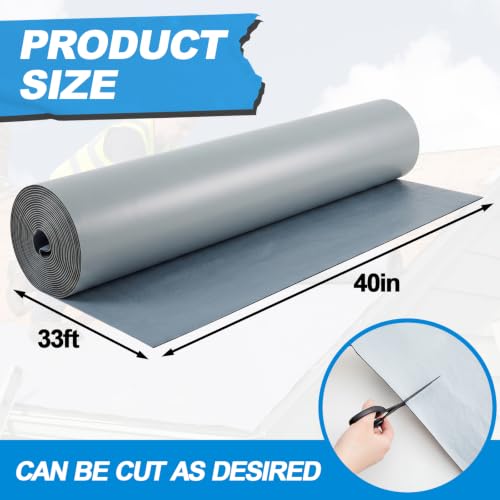 Waterproof Roof Repair Tape, TPU, 33 Feet Length, 40 Inch Width - color: Gray, size: 40in X 33ft