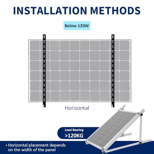28" Solar Panel Mount Brackets Adjustable Solar Panel Tilt Mount Brackets for 50 / 100 / 200 Watts Solar Panel 2400Pa (Silver, 28, 2 Sets) - size: 28IN 2 Sets