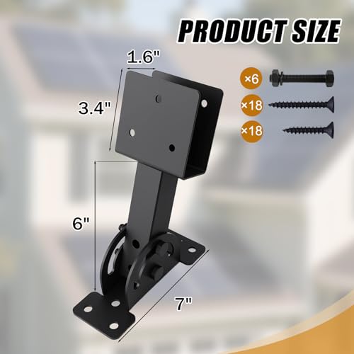 2x4 Heavy Duty Roof Riser Brackets Kit 3 Pcs, - size: 2x4-3
