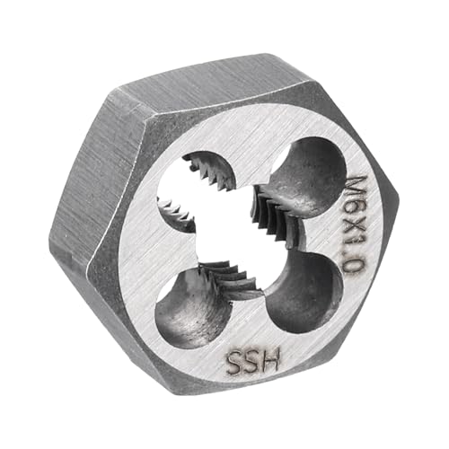 HARFINGTON Hex Threading Die M6x1 Metric Thread Rethreading Fixed Die - size: M6 x 1