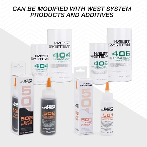 WEST SYSTEM G/Flex 650 Epoxy Resin and Hardener Kit | 16 oz. Bottles, Toughened Marine Epoxy for Fiberglass, Structural Repairs, and All Weather Use | Made in the USA