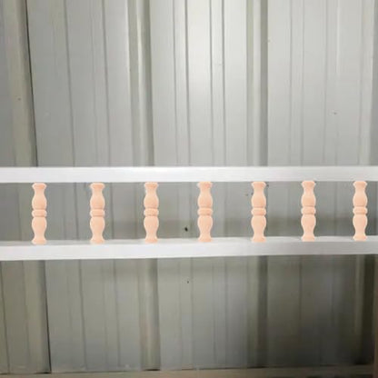 Unomor 10 Pack Unfinished Wood Spindles Solid Baluster Spindles for Crafts Staircase Indoor Furniture Wine Cabinet Fence Decoration 3.34 X 0.66 X 0.66 in