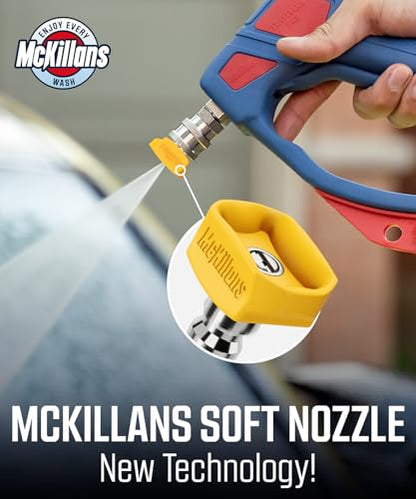 McKillans® 2026 Soft Pressure Washer Nozzle Tips - Fast Rinse - New Spray Angles 60° 50° 40° 25° 15° - Easy-Grip Design - 304 Stainless Steel - 1/4" Quick Connect - Power Washer Tips Set (3.5 Orifice) - size: 3.5 Orifice