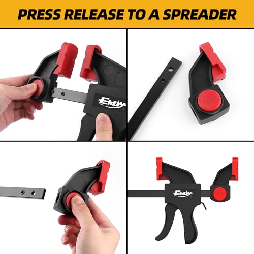 36" Bar Clamps, 2-Pack One-Handed Clamp/Spreader, 170lbs Load Limit