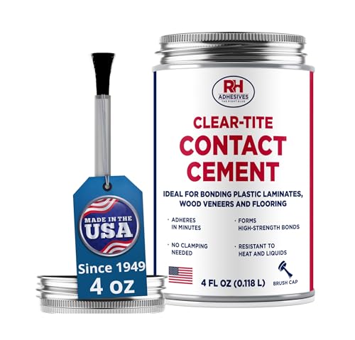 Clear-Tite Contact Cement 4 oz - Adhesive Glue for Laminate & Wood - size: 4 oz