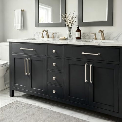 10 Pack 7.5 Inch Brushed Nickel Cabinet Pulls, Kitchen Hardware - color: Brushed Satin Nickel, size: 7.5" Hole Center