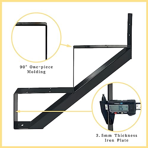 2 Step Metal Stair Step Steel Riser Stringers for 19.4" Height Deck, 2Packs - size: 2 Steps