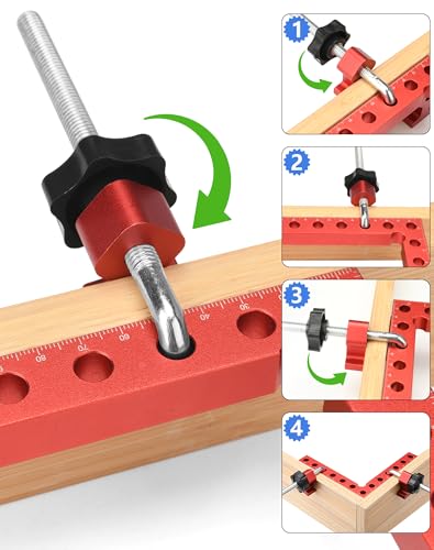 4Pack Corner Clamps for Woodworking for Right Angle Positioning