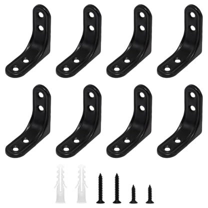 8 Pcs 2 Inch Heavy Duty L Brackets with Screws