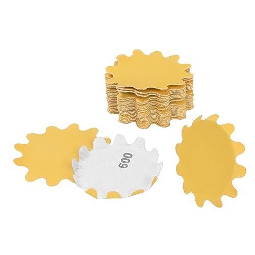 Flex Edge Gold 2 Inch Hook and Loop Sanding Discs 2 Inch 600 Grit 25 Pack - size: 2", style: 600 Grit