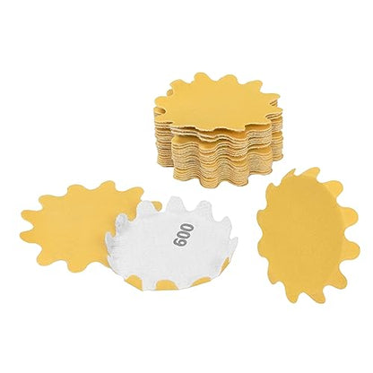 Flex Edge Gold 2 Inch Hook and Loop Sanding Discs 2 Inch 600 Grit 25 Pack - size: 2", style: 600 Grit