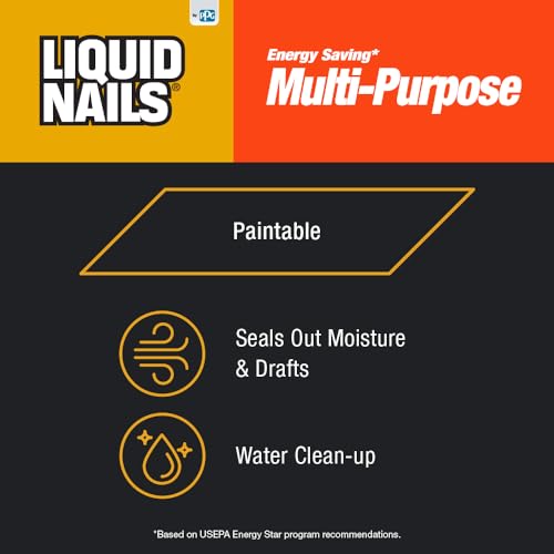 Liquid Nails Multi-Purpose Construction Caulk & Sealant - size: 10 fl oz