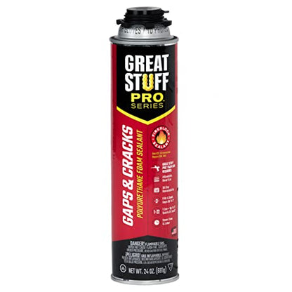 Great Stuff PRO Gaps & Cracks Spray Foam Insulation Sealant Kit
