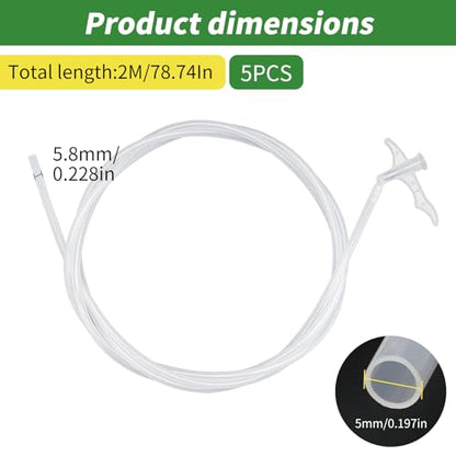 Spray Foam Nozzle Extension Hose for Gap Filling, 78.74 in, 5 Pack