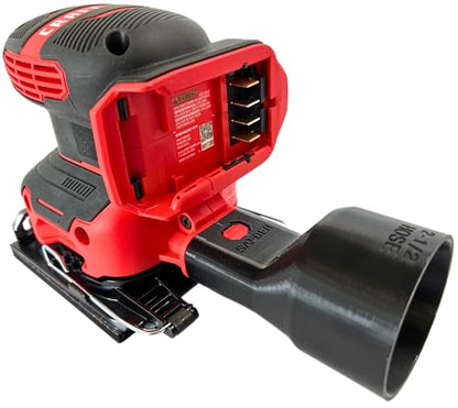 Sander Vacuum Adapter for CRAFTSMAN 1/4 Sheet Sander CMCW222 - Shop Vac Attachment for Dust Collection Reducer by 1058Designs (2-1/2") - size: 2-1/2"