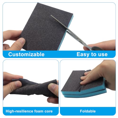 12 Pcs 60 Grit Sanding Sponge - size: #60