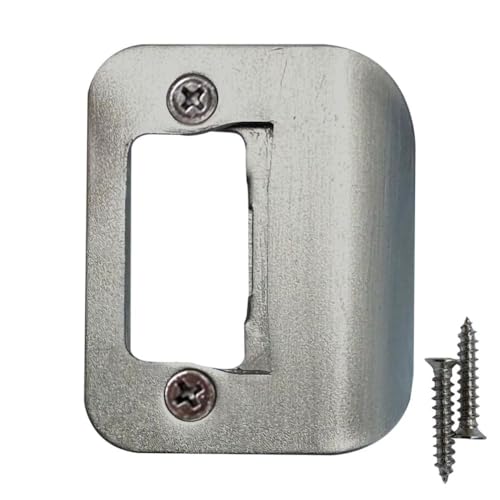 Gator Door Strike Plate 2-1/4" Latch Restorer, Satin Nickel, 1-Pack - color: Satin Nickel