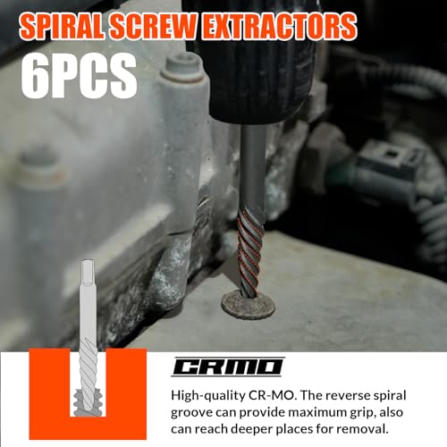 Damaged Screw Extractor Set 55 Pcs,Left Handed Drill Bit Screw Extractor - size: 55PCS
