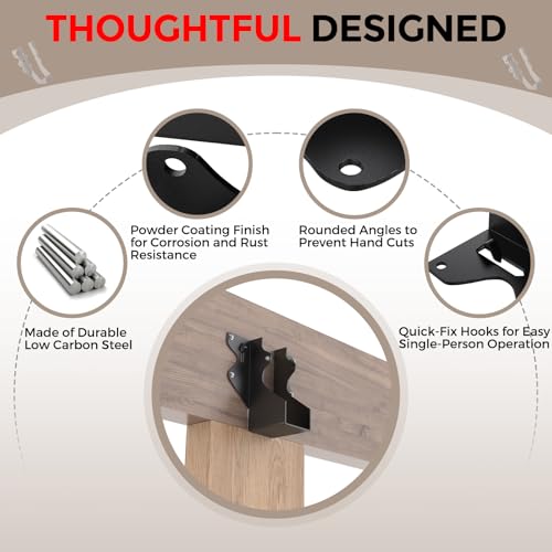 50Pcs Black 2x4 Joist Hangers for Wood,18 Gauge Metal Face Mount Joist Hanger,Lu24 Joist Hangers Powder Coating,Hurricane Ties for Rafter,Rafter Brackets 2x4 for Deck,Floor,Roof Overhang,Ceiling Joist - size: 50 Pcs 2x4 Joist Hanger, style: Black