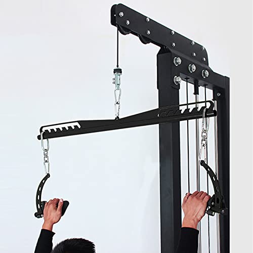 Adjustable Lat Pull down Bar, Cable Machine Attachments for Gym, Home Gym Fitness T-bar Row Pulldown Attachments, Lat Pull Down Machine Wide Grip Neutral Grip Handle - color: SP-B07