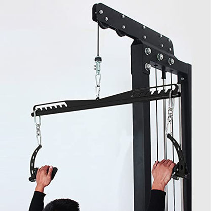 Adjustable Lat Pull down Bar, Cable Machine Attachments for Gym, Home Gym Fitness T-bar Row Pulldown Attachments, Lat Pull Down Machine Wide Grip Neutral Grip Handle - color: SP-B07