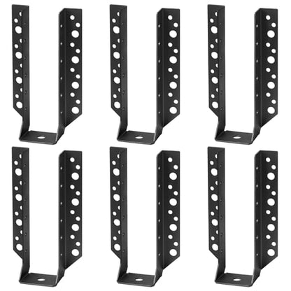 6 Pack Joist Hanger for Actual 2"x8" Rough Cut Lumber,14 Gauge - size: for 2"x8" Rough Cut Lumber