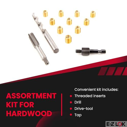 E-Z LOK Thread Repair Kit, 0.25-28 - size: 1/4-28, style: Brass