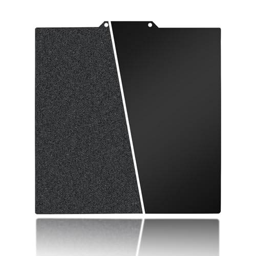 230x230mm Black Build Plate for Kobra 2/Kobra 2 Pro/Kobra 2 Neo/Kobra/Kobra Go, Double Sided Textured PEI+Smooth PEI Flexible Spring Steel Platform Heated Printing Bed for Anycubic 3D Printer - size: 230x230mm