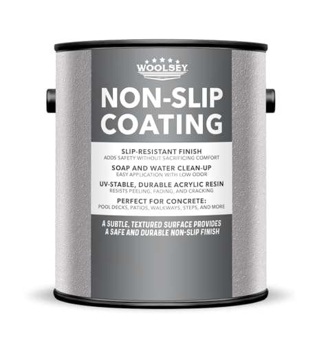 WOOLSEY Non-Slip Concrete Coating, Silver Creek, 1 Gallon - color: Silver Creek
