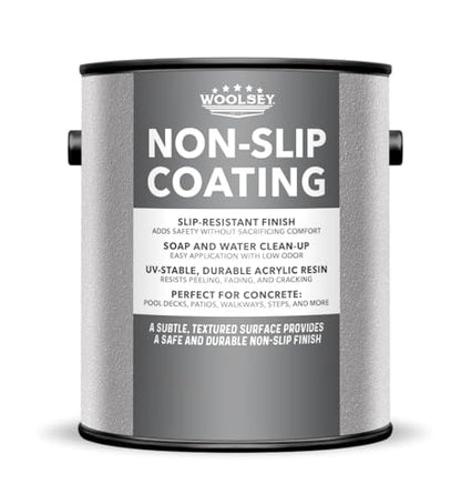 WOOLSEY Non-Slip Concrete Coating, Silver Creek, 1 Gallon - color: Silver Creek