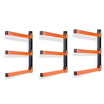 Ultrawall Wall Mount Wood Organizer and Lumber Storage Rack with 3-Level - style: Casual