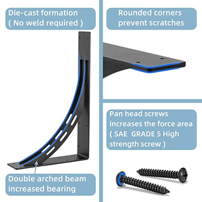 20 inch x 13.5 inch Heavy Duty Bracket,Granite Countertop Support Brackets, Heavy Duty Shelf Brackets , Max Load 1000 Lbs ,Mantel Brackets (Set of 2) - (20 " x 13.5 ") - size: 20 " x 13.5 "