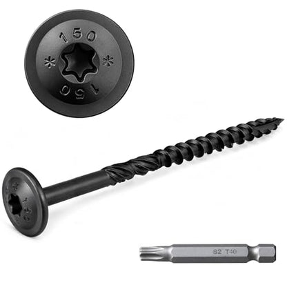 FMhotu Lag Screws, 5/16" x 6" Structural Screws - size: 5/16" x 6"