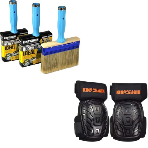 Deck Stain Brush 4" 5" 6" and a Pair of Knee Pads