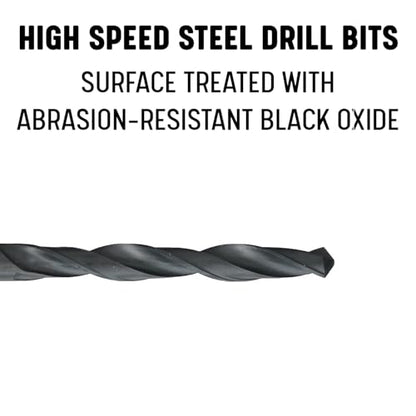 Drill America DWDA/CX125 #5 x 12" High Speed Steel Aircraft Extension Drill Bit, DWDA/C Series - size: #5, style: 12" Length