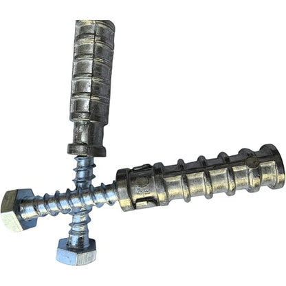 SANTIE 3/8 in. x 1-3/4 in. Zinc-Alloy Short Lag Shield Anchors - size: (3/8" SHORT) - 2 PC
