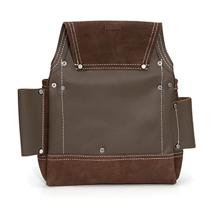 Estwing 9-Pocket Full Leather Framer's Pouch Brown - style: 9-Pocket Full Leather