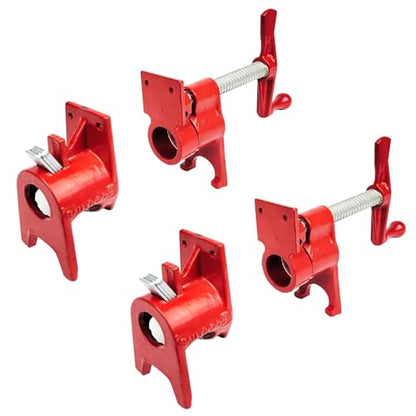 3/4” Pipe Clamp Sets 2-Pack with Stands - size: Pipe Clamp - High Base