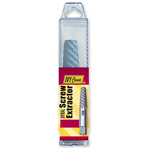 IVY Classic 01352 Chrome Alloy-Steel No. 2 Spiral Screw Extractor, Removes Screws 5/32 - 7/32-Inch, 1/Card - size: #2