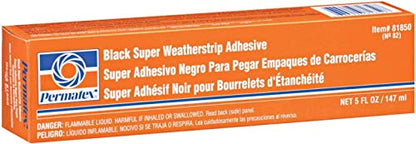Permatex 81850 Black Super Weatherstrip Adhesive, 5 oz. - size: 5 Ounce