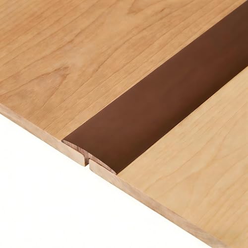 PVC T-Molding Floor Transition Strips 9.84 ft L x 1.97" W (Espresso) - color: Espresso, size: 9.84 ft x 1.97 in