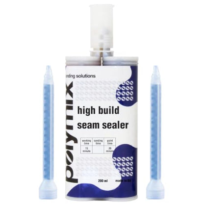 Polymix High Build Seam Sealer 200ml Cartridge & Two Application Mixing Nozzles - color: Beige