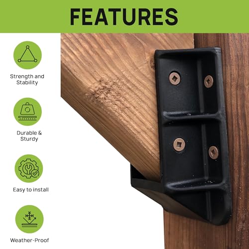 Fence & Deck Rite Stair Railing Hangers for 2x4 (1.5"x3.5") Wood Rails