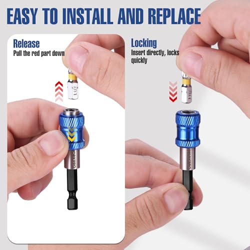 WORKPRO 3-Piece Drill Bit Extension Set, 2-3/8" - size: 2-3/8"