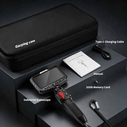 0.24 in Ultra Mini Two-Way Articulating Borescope Camera with Light