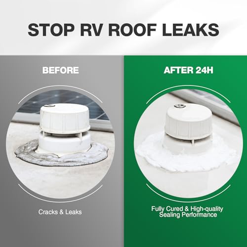 RVGUARD RV Roof Sealant, 2 Pack, 10.3oz, Self-Leveling RV Sealant - size: 2 Pack