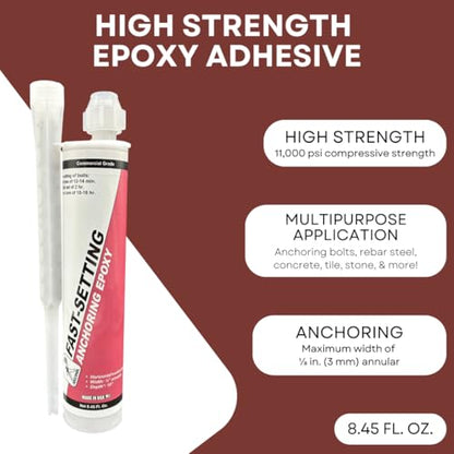 Akona Fast-Setting Anchoring Epoxy, 8.45 Ounces