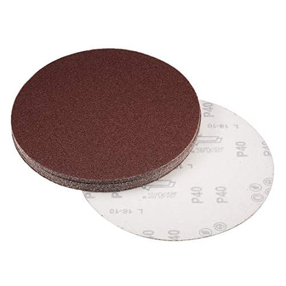 uxcell 15pcs 8" Hook and Loop Sanding Discs 40 Grit Aluminum Oxide - size: 40 Grit