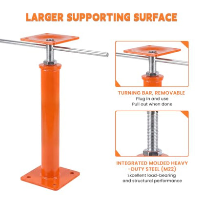 4 Pack House Floor Jacks, 16"-21" Height Range, 11023 LBS Max Load - size: 16"-21"