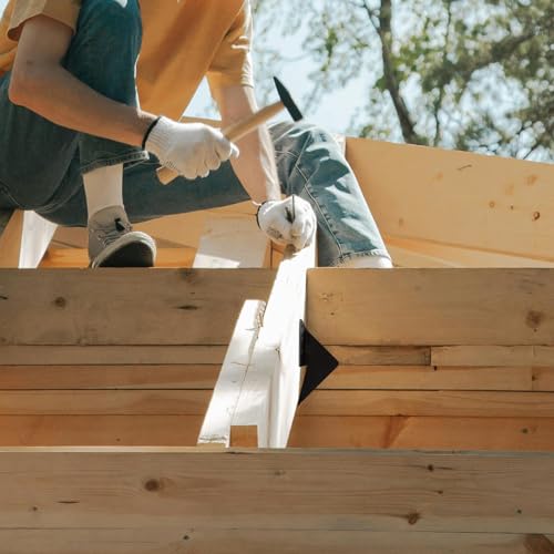 Hurricane Ties for Rafter, 12-Gauge Hurricane Tie for 2x4 Post(Inner 1.5x3.5), Heavy Duty Joist Hangers for Roofing Trusses Wood Timber Steel Connectors, Black with Screws 20 Pcs